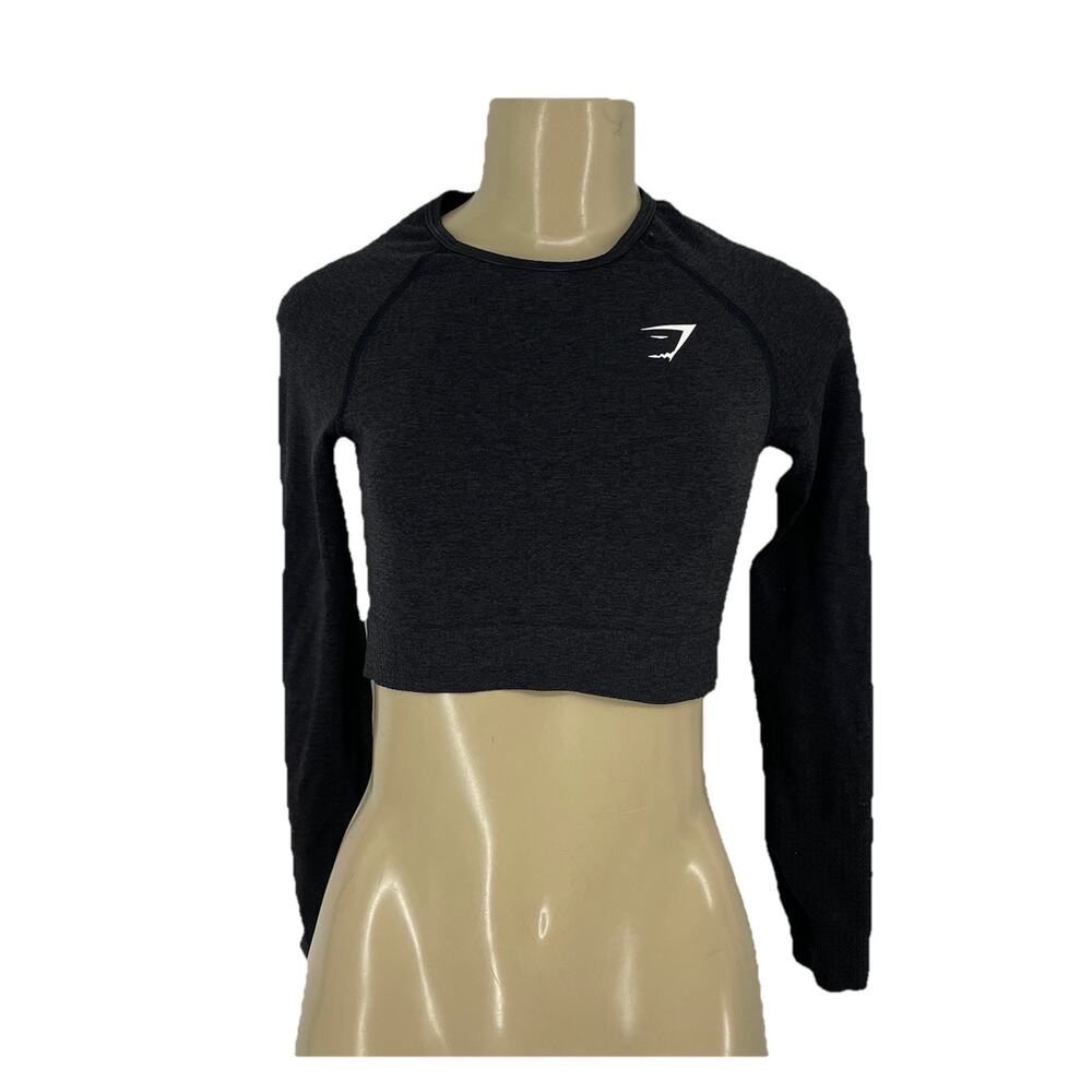 Gymshark Vital Seamless Long Sleeve Crop Top Small Women Athletic Sz S 9-19